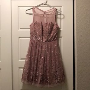 Dusty Rose Sequin Dress